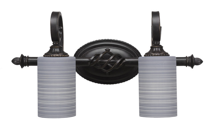 Toltec Lighting - 162-DG-4062 - Two Light Bathroom Lighting - Eleganté - Dark Granite
