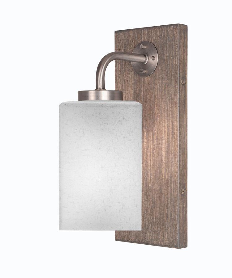 Toltec Lighting - 1771-GPDW-531 - One Light Wall Sconce - Oxbridge - Graphite & Painted Distressed Wood-look