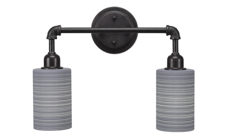 Toltec Lighting - 182-DG-4062 - Two Light Bath Bar - Vintage - Dark Granite