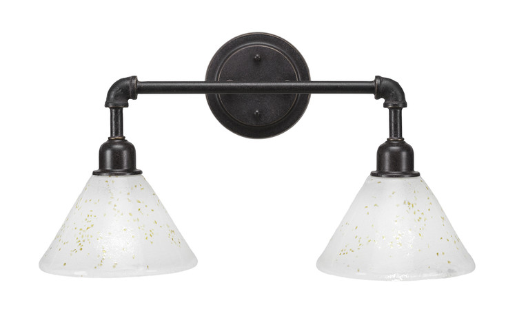 Toltec Lighting - 182-DG-7145 - Two Light Bath Bar - Vintage - Dark Granite