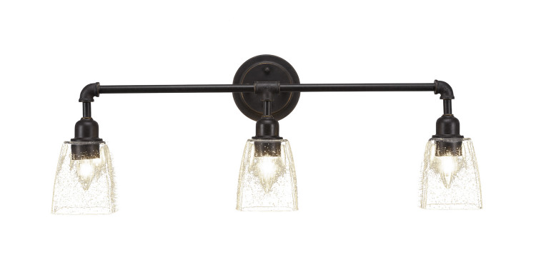 Toltec Lighting - 183-DG-461 - Three Light Bath Bar - Vintage - Dark Granite