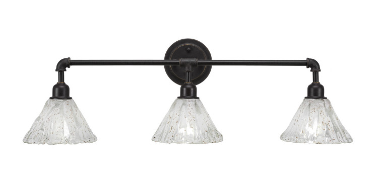 Toltec Lighting - 183-DG-7195 - Three Light Bath Bar - Vintage - Dark Granite