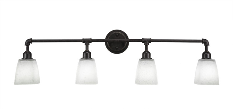 Toltec Lighting - 184-DG-460 - Four Light Bath Bar - Vintage - Dark Granite