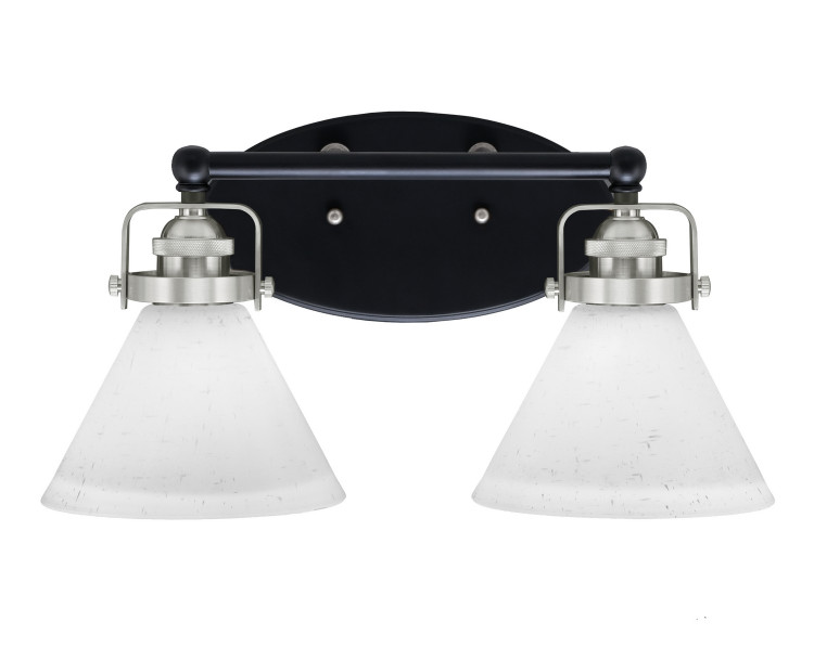 Toltec Lighting - 1932-MBBN-312 - Two Light Bath Bar - Easton - Matte Black & Brushed Nickel