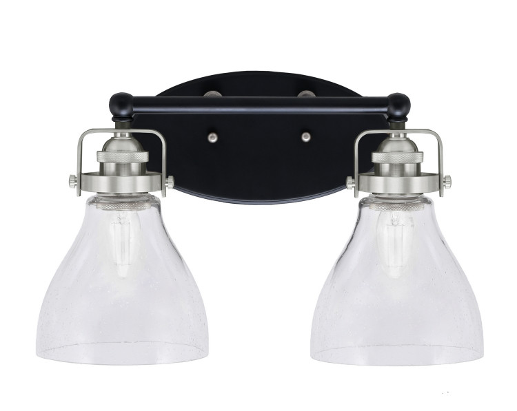 Toltec Lighting - 1932-MBBN-4760 - Two Light Bath Bar - Easton - Matte Black & Brushed Nickel