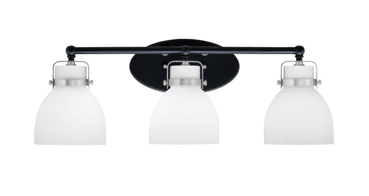 Toltec Lighting - 1933-MBBN-4111 - Three Light Bath Bar - Easton - Matte Black & Brushed Nickel