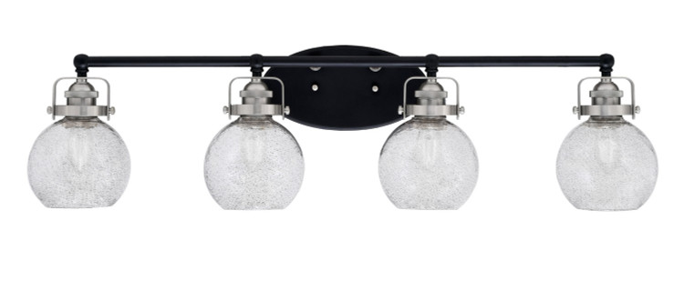 Toltec Lighting - 1934-MBBN-4102 - Four Light Bath Bar - Easton - Matte Black & Brushed Nickel