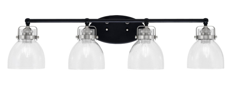 Toltec Lighting - 1934-MBBN-4110 - Four Light Bath Bar - Easton - Matte Black & Brushed Nickel