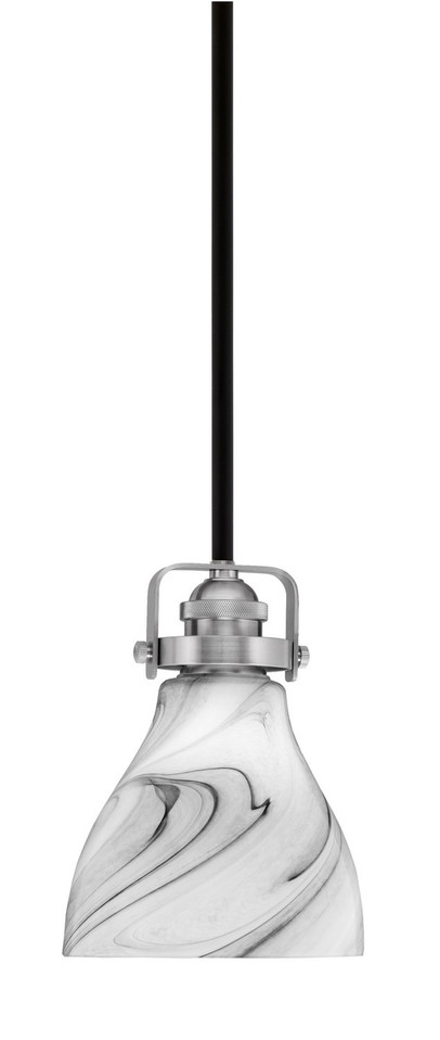 Toltec Lighting - 1941-MBBN-4769 - One Light Mini Pendant - Easton - Matte Black & Brushed Nickel