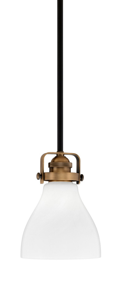 Toltec Lighting - 1941-MBBR-4761 - One Light Mini Pendant - Easton - Matte Black & Brass