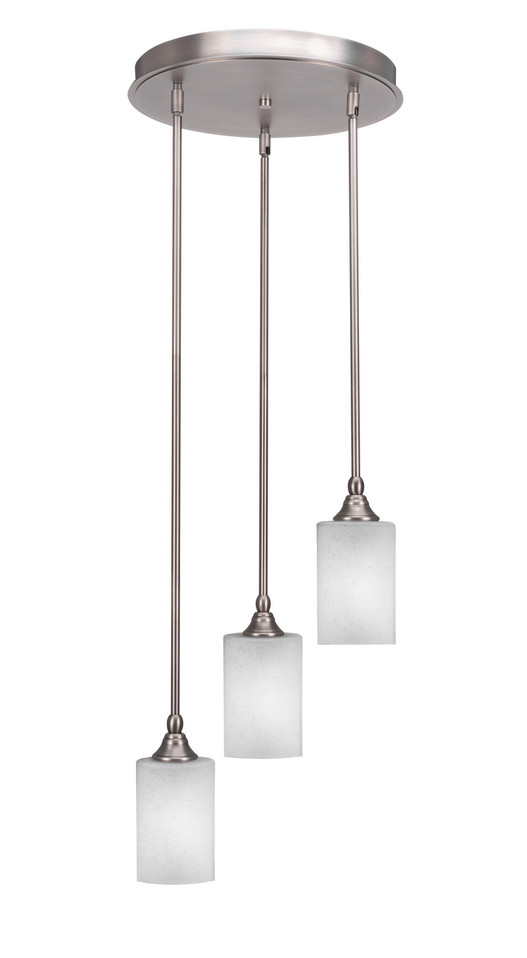 Toltec Lighting - 2143-BN-531 - Three Light Cluster Pendalier - Empire - Brushed Nickel