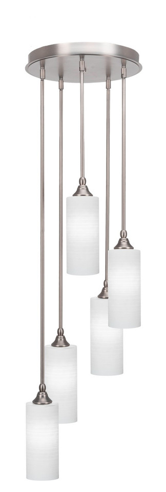 Toltec Lighting - 2145-BN-4091 - Five Light Pendalier - Empire - Brushed Nickel