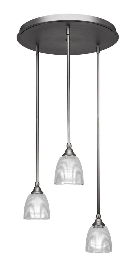 Toltec Lighting - 2183-BN-500 - Three Light Mini Pendant - Empire - Brushed Nickel