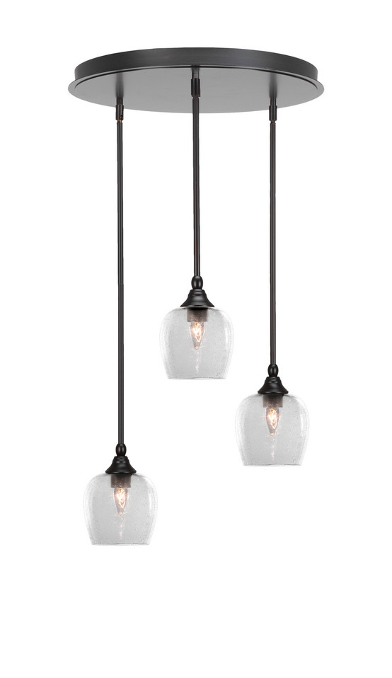Toltec Lighting - 2183-ES-4810 - Three Light Pendalier - Empire - Espresso