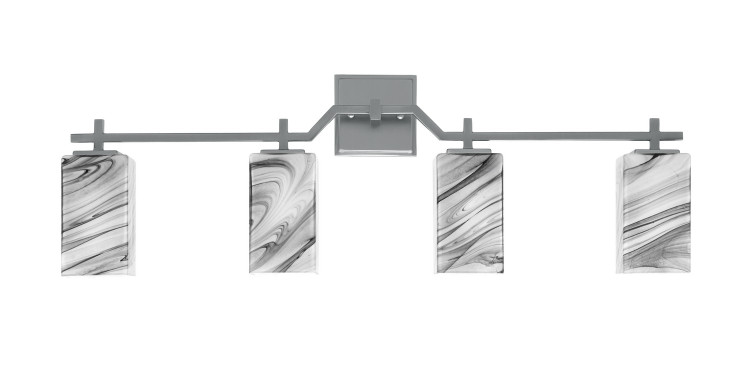 Toltec Lighting - 2314-GP-549 - Four Light Bath Bar - Corbin - Graphite