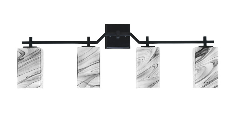 Toltec Lighting - 2314-MB-549 - Four Light Bath Bar - Corbin - Matte Black