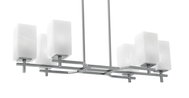 Toltec Lighting - 2326-GP-541 - Six Light Island Pendant - Corbin - Graphite