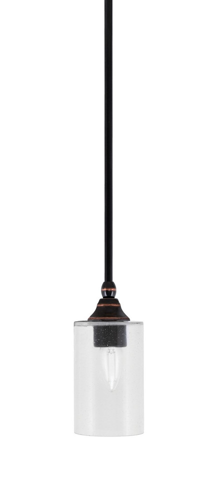Toltec Lighting - 23-BC-300 - One Light Mini Pendant - Stem - Black Copper