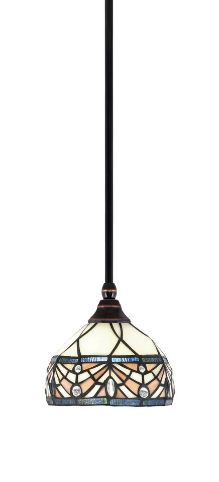 Toltec Lighting - 23-BC-9485 - One Light Mini Pendant - Stem - Black Copper