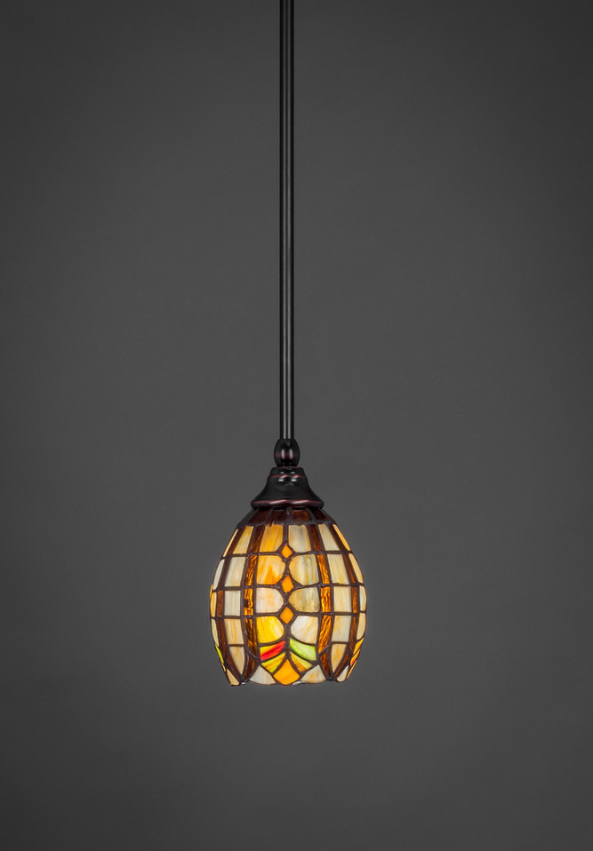 Toltec Lighting - 23-BC-9871 - One Light Mini Pendant - Stem - Black Copper