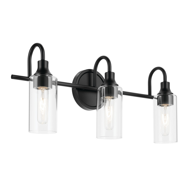 Kichler - 55211BK - Three Light Bath - Kavi - Black
