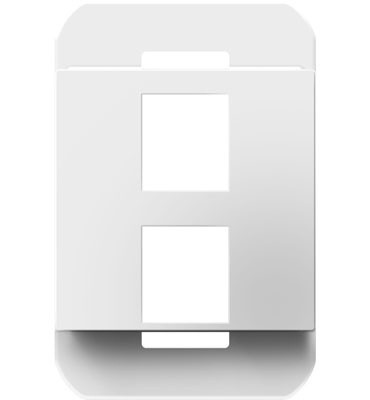 Legrand - AC2PFW1 - 2-Port Frame - adorne - White