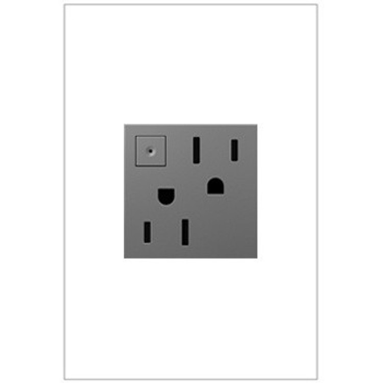 Legrand - ARPS152M4 - Energy-Saving On/Off Outlet - Adorne - Magnesium