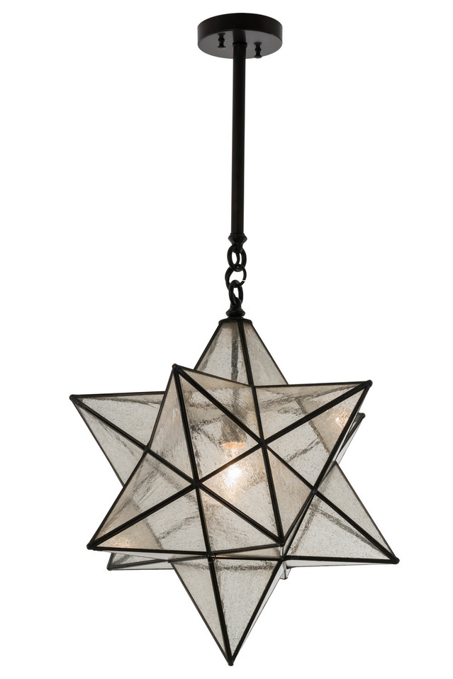 Meyda Tiffany - 169078 - One Light Pendant - Moravian Star - Craftsman Brown Meyda Tiffany - 169078 - One Light Pendant - Moravian Star - Craftsman Brown