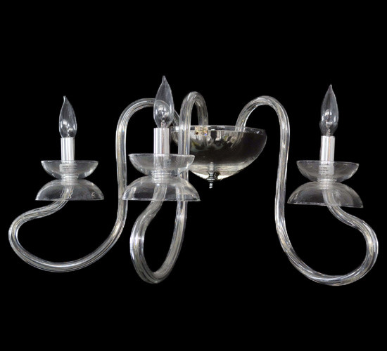Meyda Tiffany - 174424 - Three Light Wall Sconce - Miro - ChromeCrystal