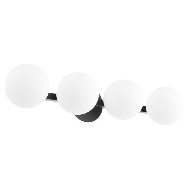 Quorum - 539-4-59 - Four Light Vanity - Matte Black Quorum - 539-4-59 - Four Light Vanity - Matte Black