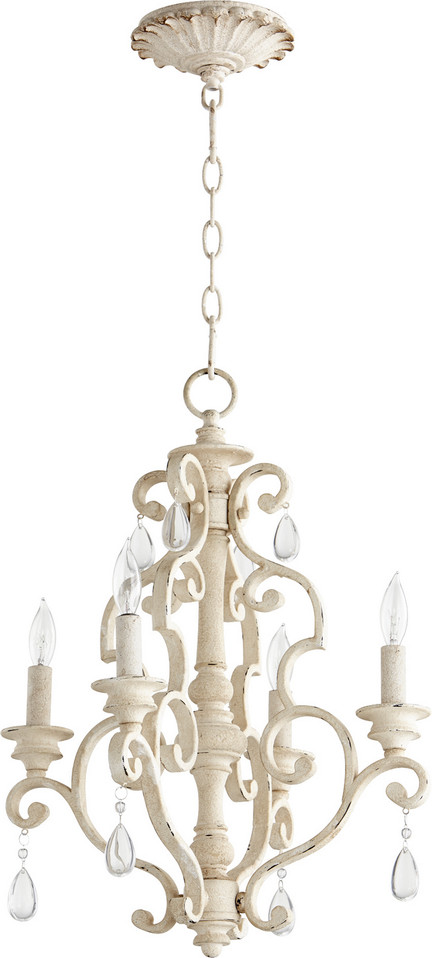 Quorum - 6073-4-70 - Four Light Chandelier - San Miguel - Persian White