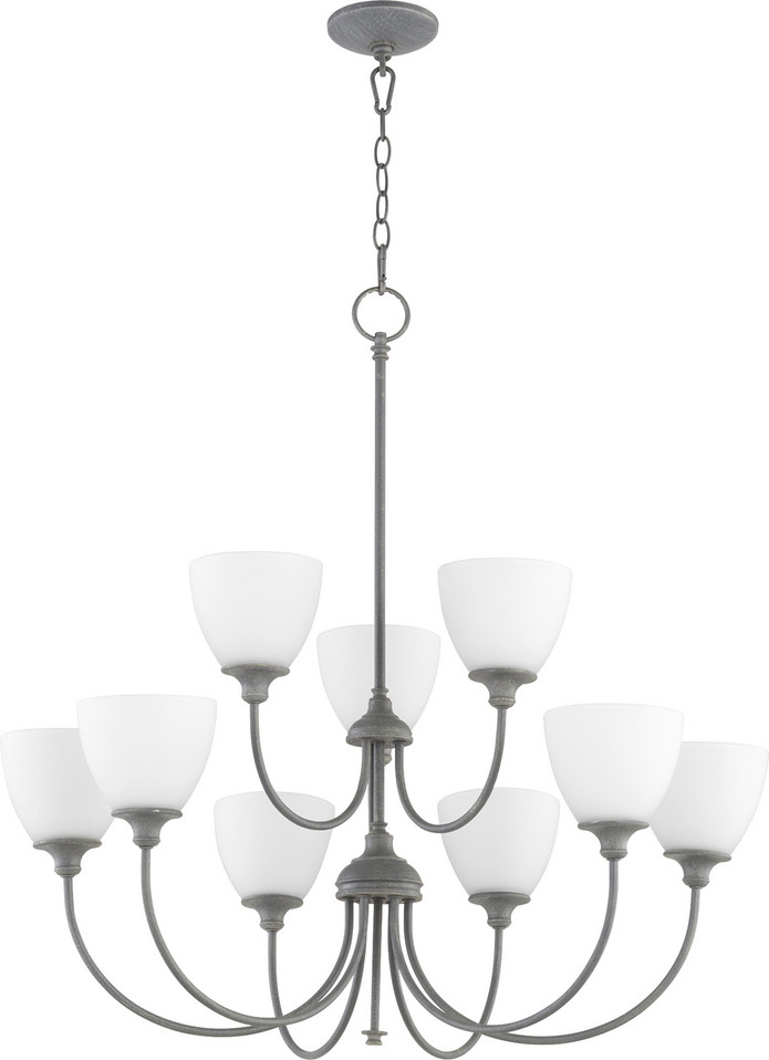 Quorum - 6109-9-17 - Nine Light Chandelier - Celeste - Zinc