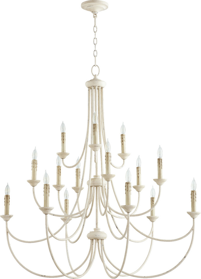 Quorum - 6250-15-70 - 15 Light Chandelier - Brooks - Persian White