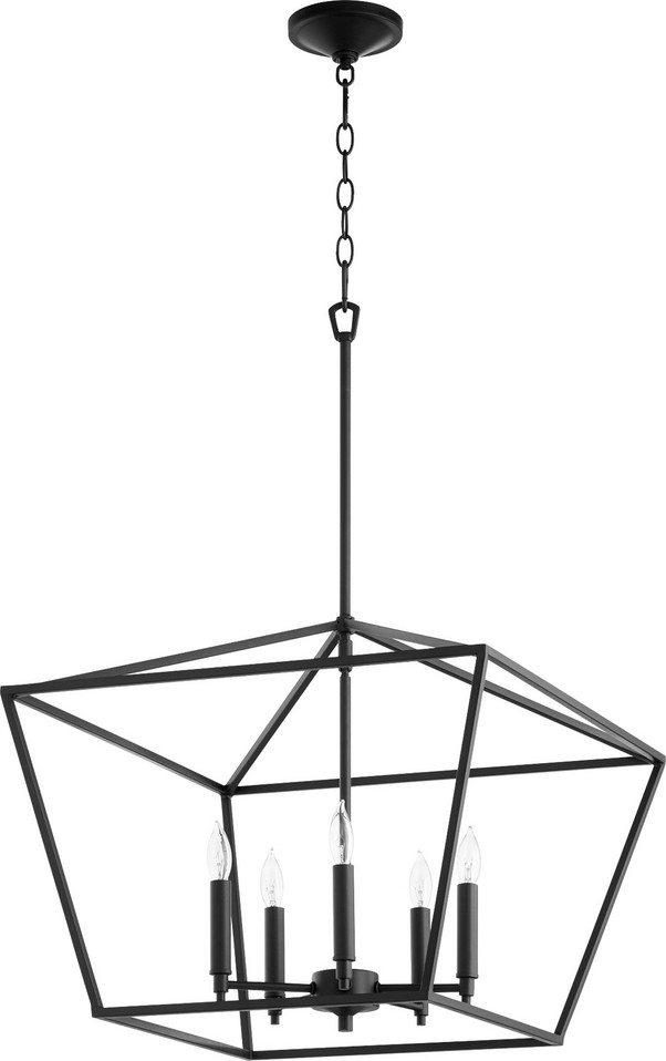 Quorum - 644-5-69 - Five Light Chandelier - Gabriel - Textured Black