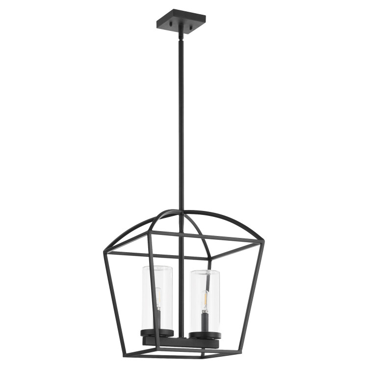 Quorum - 71-2-59 - Two Light Pendant - Odeon - Matte Black