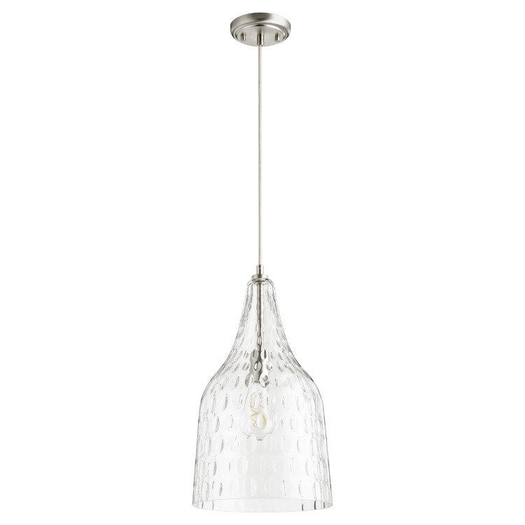 Quorum - 8142-65 - One Light Pendant - 8142 Pendants - Satin Nickel