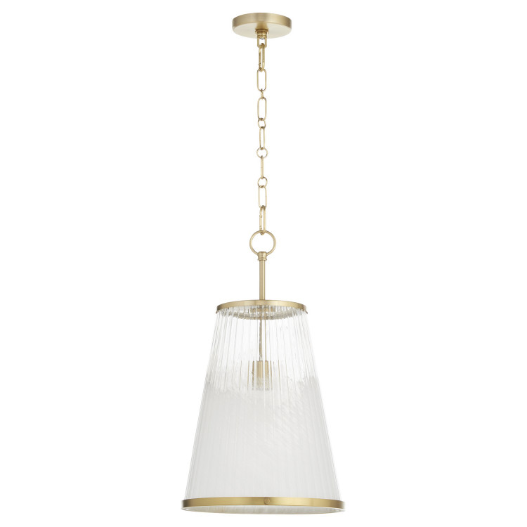 Quorum - 8238-13-80 - One Light Pendant - Providence - Aged Brass Quorum - 8238-13-80 - One Light Pendant - Providence - Aged Brass