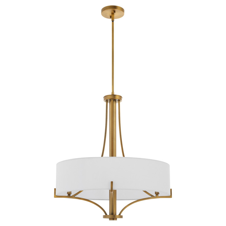 Quorum - 841-4-47 - Four Light Pendant - Imperial - Brushed Brass Quorum - 841-4-47 - Four Light Pendant - Imperial - Brushed Brass