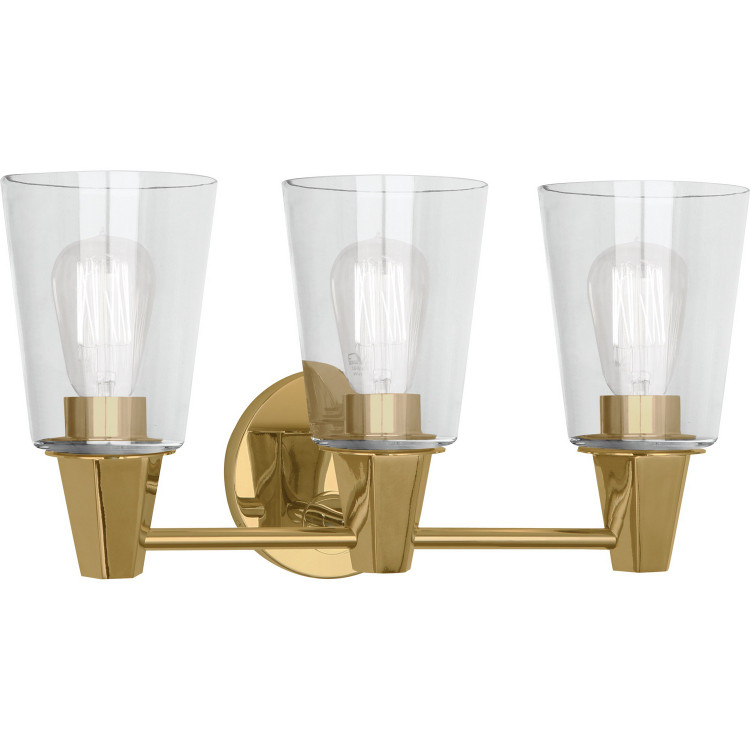 Robert Abbey - 256C - Three Light Wall Sconce - Wheatley - Modern Brass