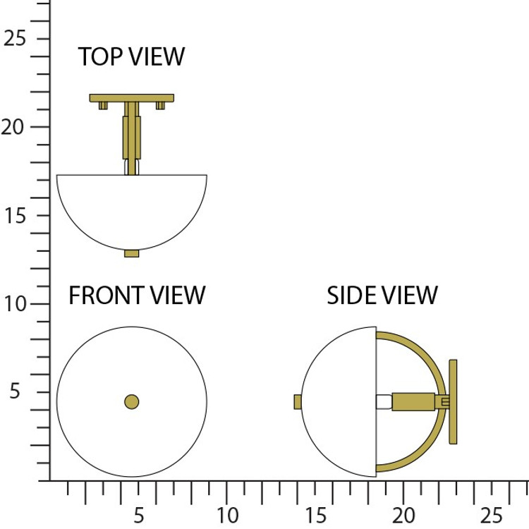 Robert Abbey - 604WHT - One Light Wall Sconce - Mavisten Edition Copernica - Lacquered Burnished Brass w/White Painted Shade