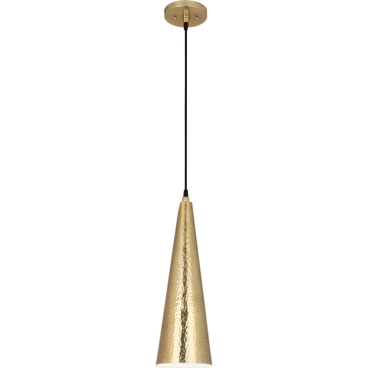 Robert Abbey - 9873 - One Light Pendant - Dal - Modern Brass