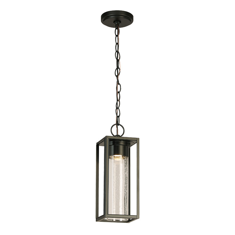 Eglo USA - 204707A - LED Outdoor Pendant - Walker Hill - Matte Black