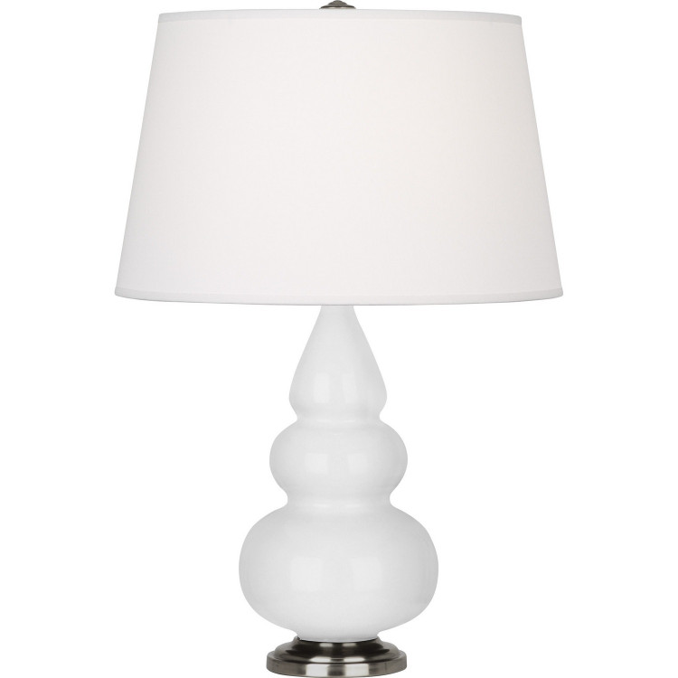 Robert Abbey - DY32X - One Light Accent Lamp - Small Triple Gourd - Daisy Glazed Ceramic w/Antique Silver