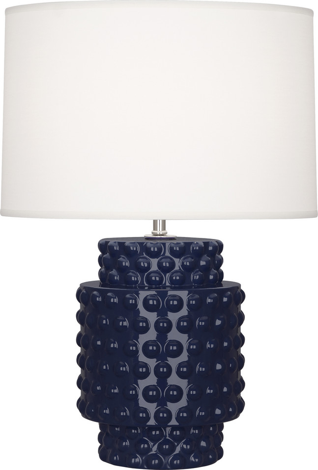 Robert Abbey - MB801 - One Light Accent Lamp - Small Dolly - Midnight Blue Glazed Textured Ceramic