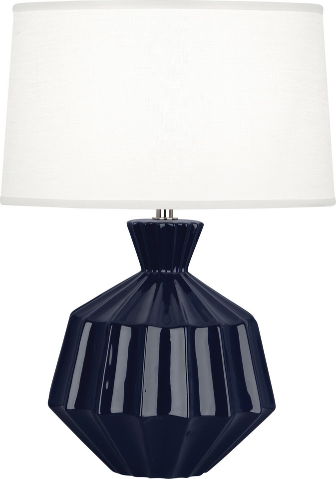 Robert Abbey - MB989 - One Light Accent Lamp - Small Orion - Midnight Blue Glazed Ceramic