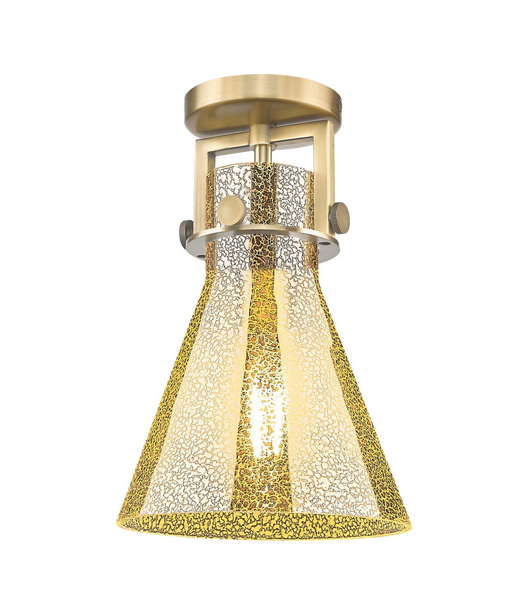 Innovations - 411-1F-BB-G411-8ME - One Light Semi-Flush Mount - Downtown Urban - Brushed Brass