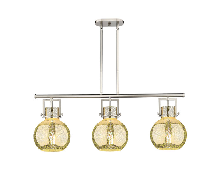 Innovations - 411-3I-SN-G410-10ME - Three Light Island Pendant - Downtown Urban - Satin Nickel