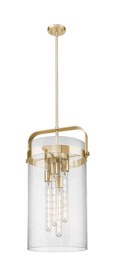 Innovations - 413-4SL-CB-G413-4S-12SDY - Four Light Pendant - Downtown Urban - Champagne Bronze