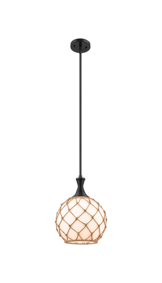 Innovations - 415-1S-BK-G121-10RB - One Light Pendant - Ballston - Matte Black Innovations - 415-1S-BK-G121-10RB - One Light Pendant - Ballston - Matte Black