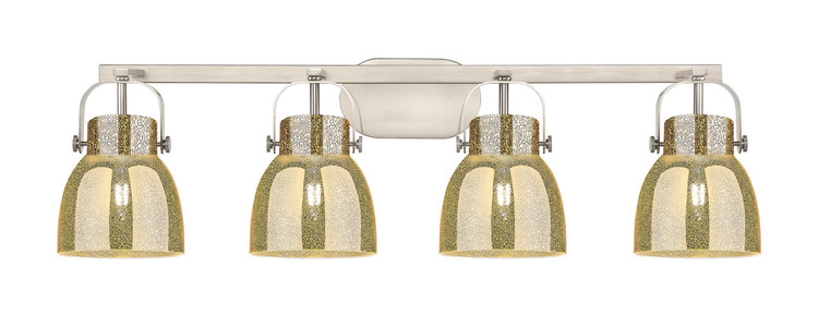 Innovations - 423-4W-SN-G412-6ME - Four Light Bath Vanity - Downtown Urban - Satin Nickel